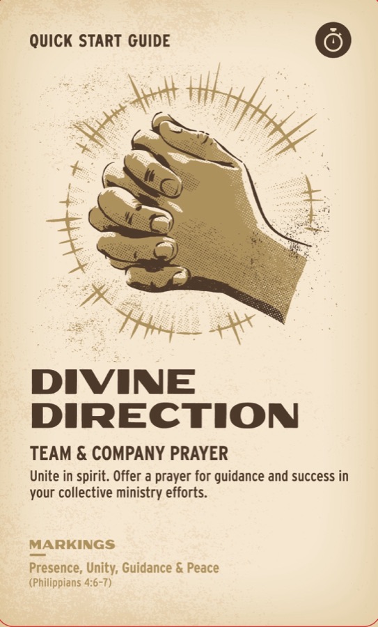 Printed front of Divine Direction