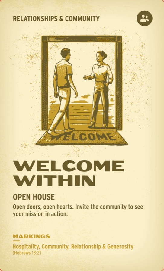 Printed front of Welcome Within