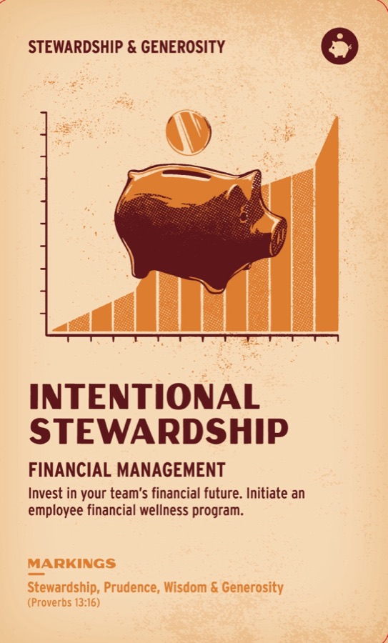 Printed front of Intentional Stewardship