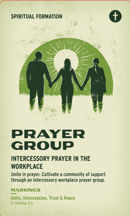 Printed front of Prayer Group